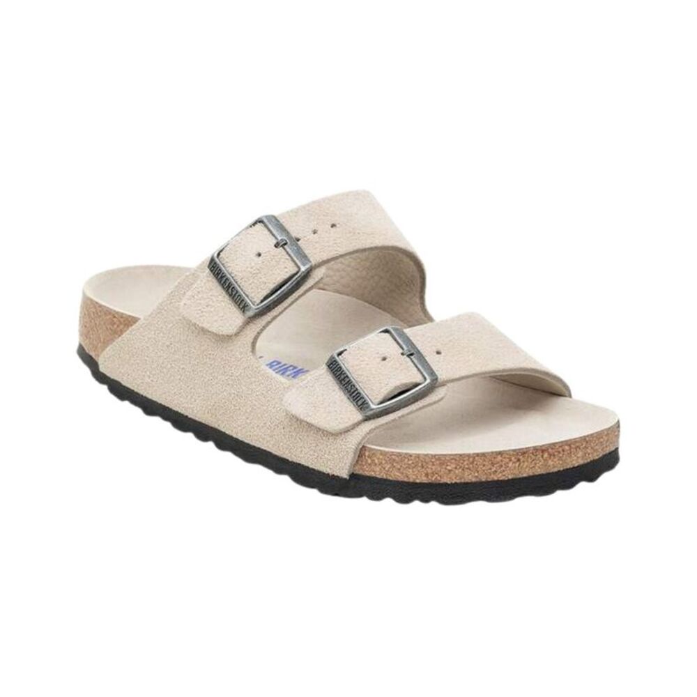 Birkenstock Arizona Soft Footbed Suede Sandal, Grey